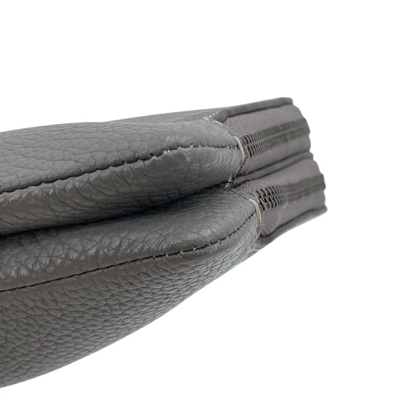 Coach Double Zip Wallet/Wristlet Gray Leather 54052 - Picture 8 of 16